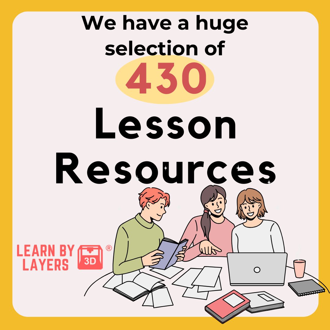 learnbylayers3D's tweet image. Dive into teaching #3Dprinting with confidence! Learn by Layers equips you with classroom resources that fit seamlessly into your lessons. learnbylayers.com #ReadyToTeach #teachcoding #teach3dprinting #teachtech #teachprogramming #teachdesign #teachcad #cadlesson