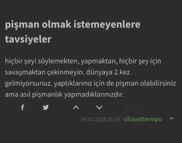 qubilaylay's tweet image. Asıl pişmanlık yapmadıklarınızdır. #tespit #cumartesi