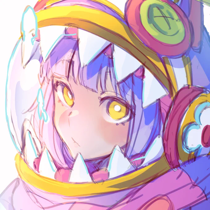 頑張って淡い色にしようとしている