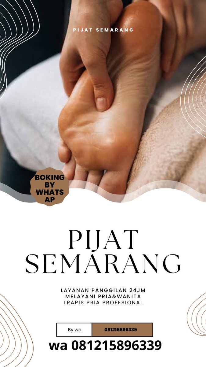 KinMassage's tweet photo. @liputan6dotcom 
Terima Pijat Panggilan di seluruh { Kota Semarang } 😍
💆🏼‍♂️💆🏼‍♀️Melayani Pria dan Wanita.
⏰Buka Setiap har 

#pijatsemarang #pijat #massagesemarang 

https://t.co/RepOBT85Ax https://t.co/vIwox2L5yw