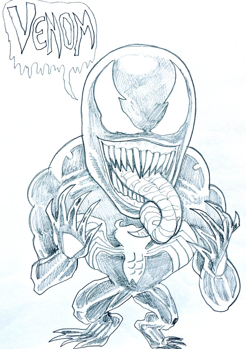 ✍️✨Marvel characters Hulk, Thor and Venom caricature (Chibi) drawings I created as demos for my Cartooning Class Students. 😃 <a href="/ksofarocks/">Kaleidoscope School of Fine Art</a>