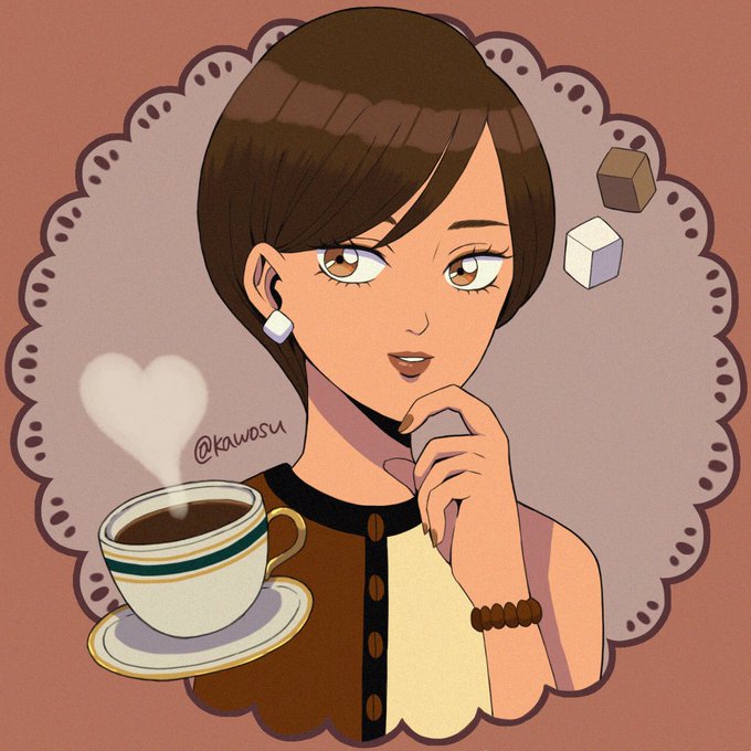 「coffee earrings」 illustration images(Latest)