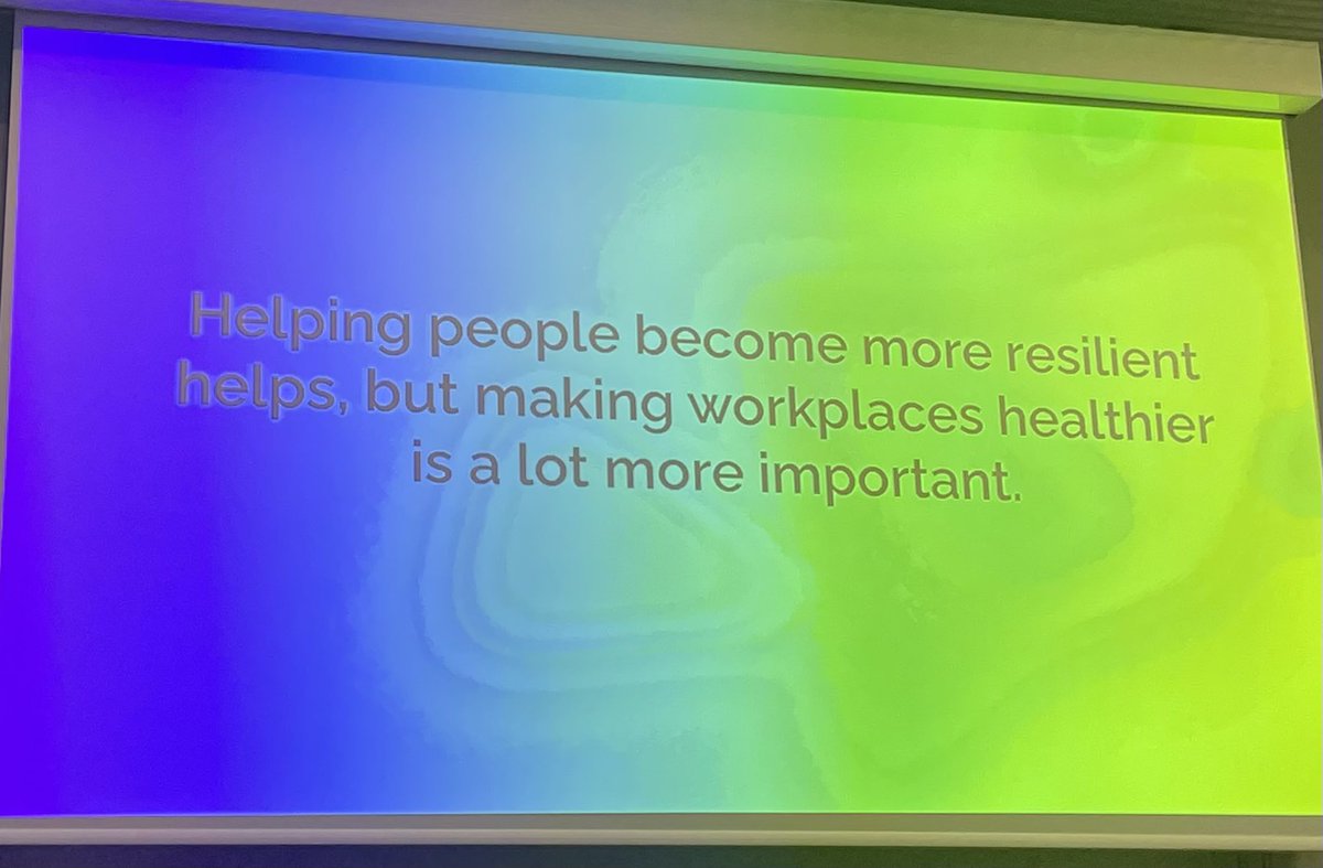 Important words on well-being and preventing burn-out at work from @PiiaKuosmanen at Aalto Alumni Weekend #MadeInAalto. A workplace should take proactive approach in ensuring that job demands and job community helps people to succeed sustainably.