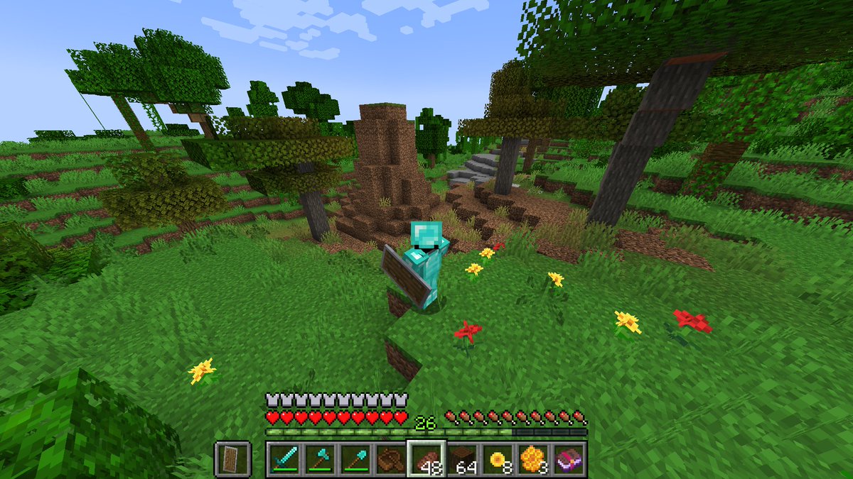 mcverylikekun's tweet photo. #マイクラ　
いままで見た中で一番小さいサバンナ https://t.co/40lePpOZvF