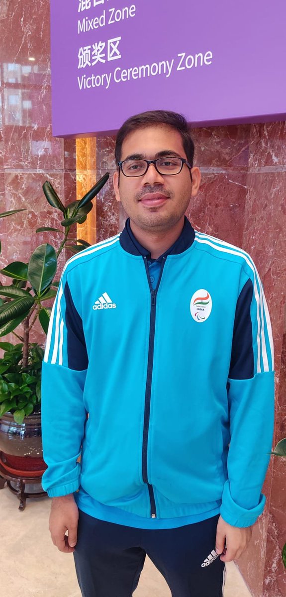 Heartiest congratulations to Kishan Gangoli for clinching the Bronze Medal in Men's Chess B2 Category (Individual) at the Asian Para Games. His remarkable spirit and unwavering determination have made India proud.