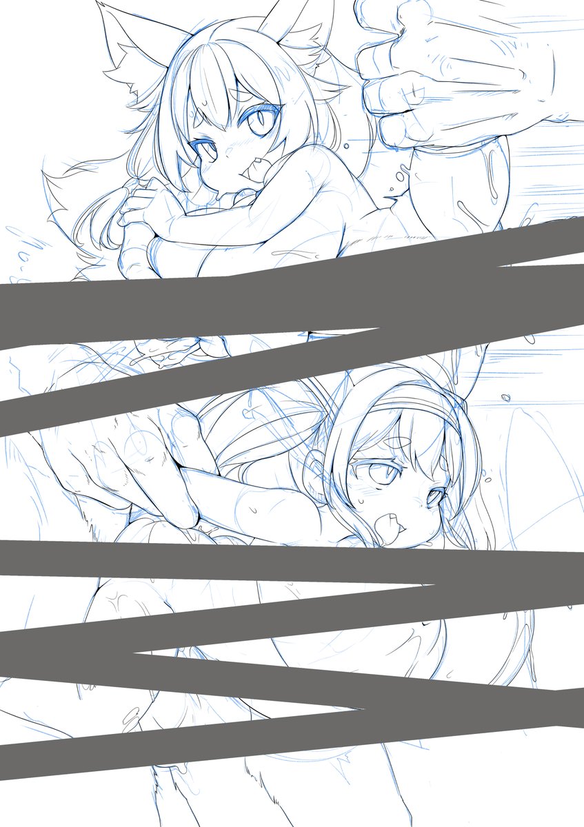 線画終了～、楽しい着彩は明日にしよう。今年一番の出来になりそうな予感。。。 