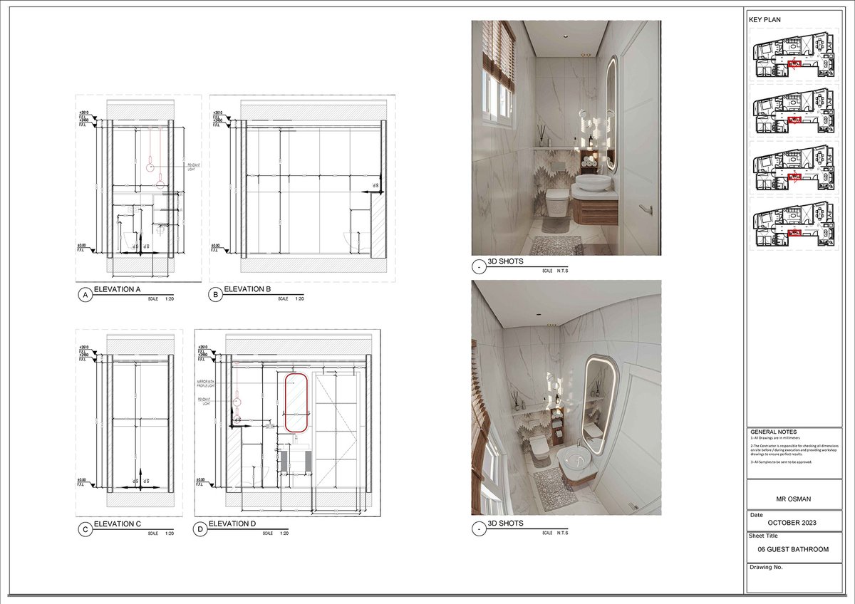 Guest Toilet Technical Drawings

#guestbathroomideas #GuestToilet #guestbathroom #technicaldrawing #technicalpackage #technical #mennaelsabyinteriors #details
#interiordesign #interiorDesigner #interiorstyling #interiordecorating #interiordecor #interior4all #elevations