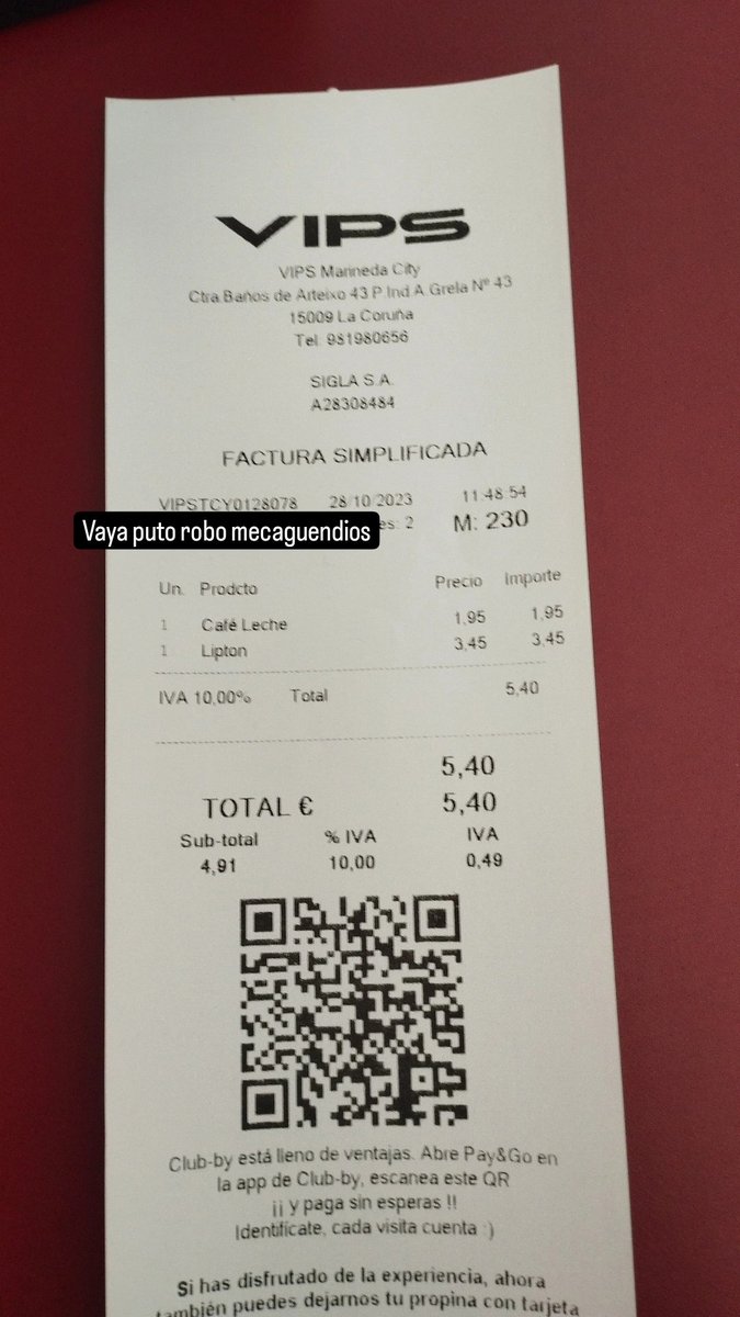 Tamuoffisial's tweet photo. Por un lipton de grifo, os pasáis @VIPS https://t.co/ryvtuObGSZ