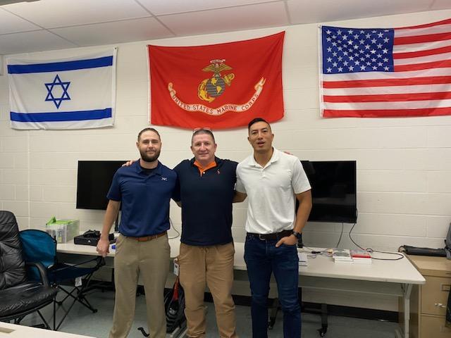 CTE_Taunton_HS's tweet photo. Great to see former students come back to share their experiences with us. Thank you Richard Erickson and William Vu for visiting Mr. Quaintance's Cyber Security class. Our students really enjoyed your visit. https://t.co/fI3simafS6