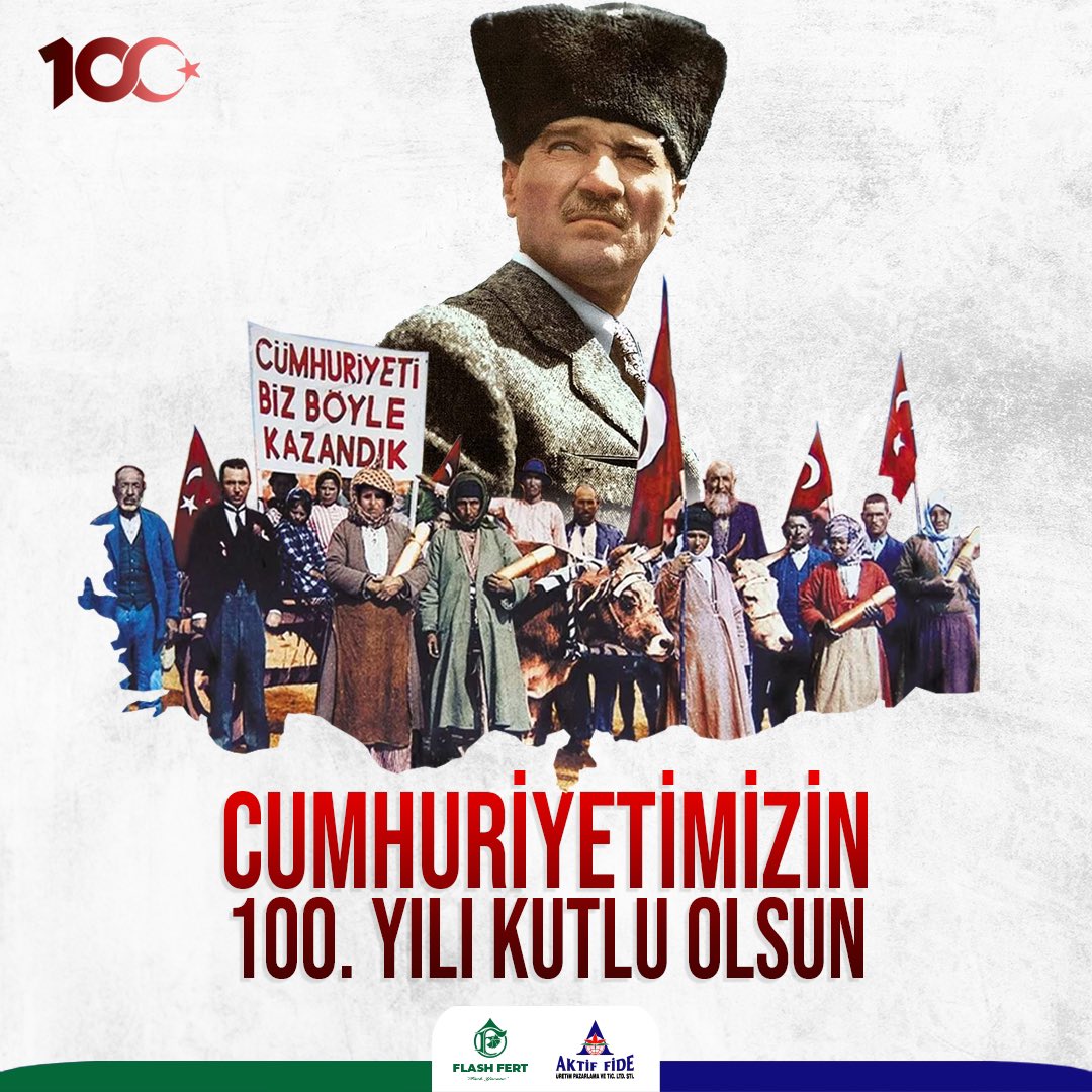 Cumhuriyet 100 Yaşında 🇹🇷

Bu topraklarda bizlere eşitliği ve özgürlüğü sağlayan başta Ulu Önder Mustafa Kemal Atatürk ve silah arkadaşları olmak üzere tüm şehitlerimizi ve gazilerimizi saygı, minnet ve özlemle anıyoruz. Nice 100 yıllara🇹🇷

#100yaşında #cumhuriyetbayramı #atatürk