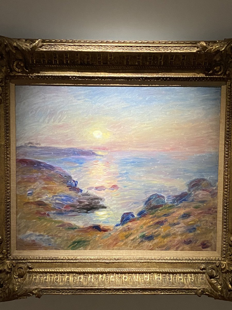 On the last day of British Summer Time, a joy to see the Renoir exhibition at @GuernseyMuseums. Sunshine and light and colour. Wonderful! #RenoirChallenge