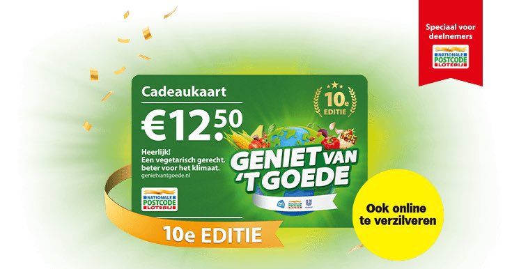 NL: wie dit kaartje van de Postcodeloterij kreeg maar het zelf niet gaat gebruiken, kan ons een pb sturen om het aan iemand te schenken! Belangrijk: wel eerst activeren. Dank!