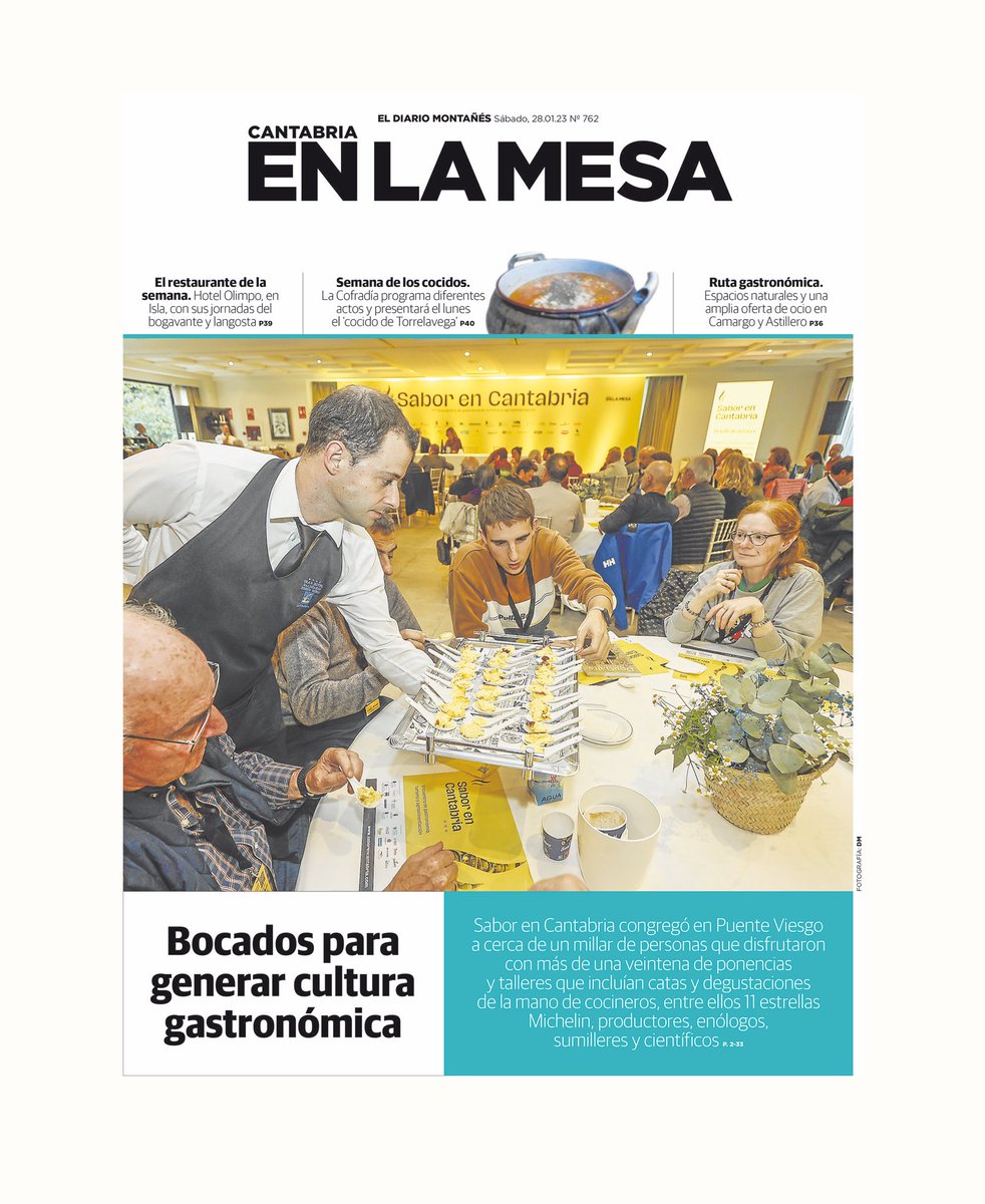 Buenos días. Nuestra portada de hoy, sábado, 28 de octubre de 2023 de suplemento de #gastronomía y #agroalimentación de <a href="/dmontanes/">eldiariomontanes.es</a> #Cantabria #saborenCantabria