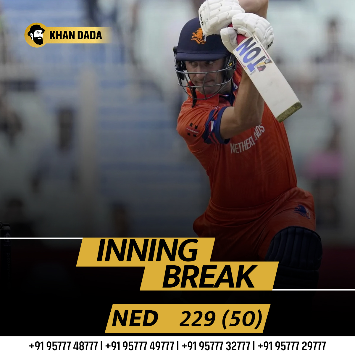 khandada92786's tweet photo. Netherlands vs Bangladesh, 28th Match
Inning Break π
NED 229 (50)
.
.
#innings #NEDvsBAN #InningsBreak #travishead #Cricket #Rizwan #ODIs #BUCK #DavidWarner #LiveLineApp #PKMKBForever #PradeepAntony #BabarAzamIsMyCaptian #12thFail #HamasMassacre #IPL2024 https://t.co/thLu4v3Ob9
