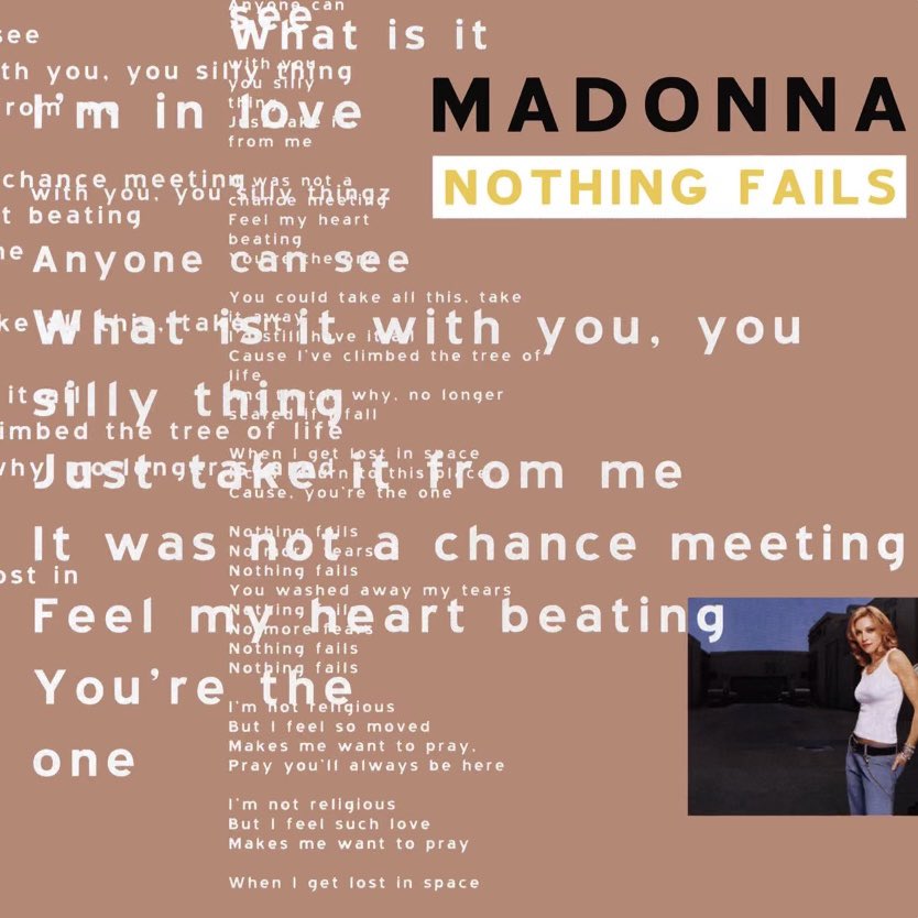 #NowPlaying
Nothing Fails / Nobody Knows Me
Madonna 
@jasonnevins #peterrauhofer #jackiechristie #mountsims #madonna
open.spotify.com/album/5kzzlVmP…
#remix #remixes #celebration #nothingfails #nobodyknowsme #np