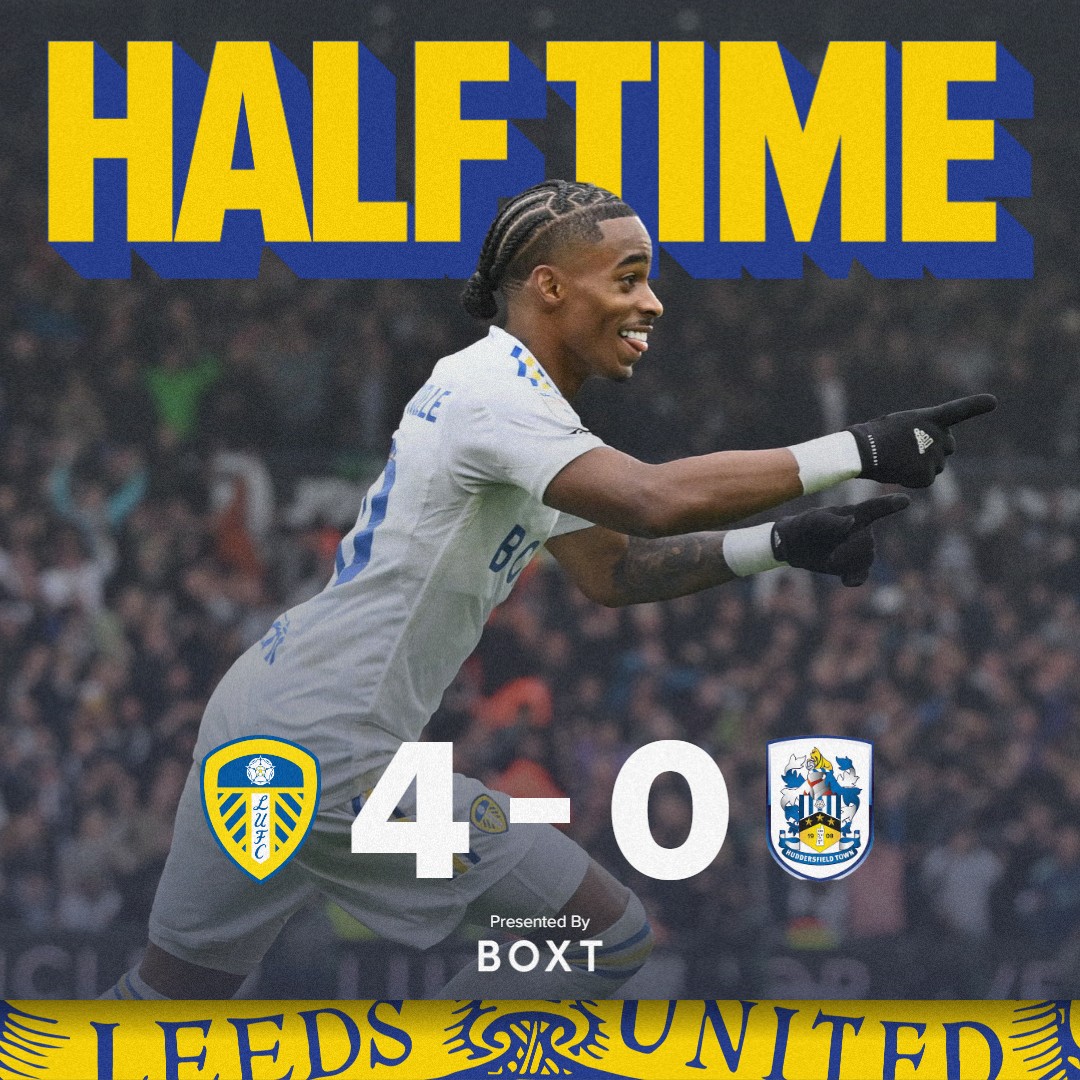 LUFC's tweet photo. 🤯 45 minutes! 4 goals! https://t.co/9W6VmOFblV