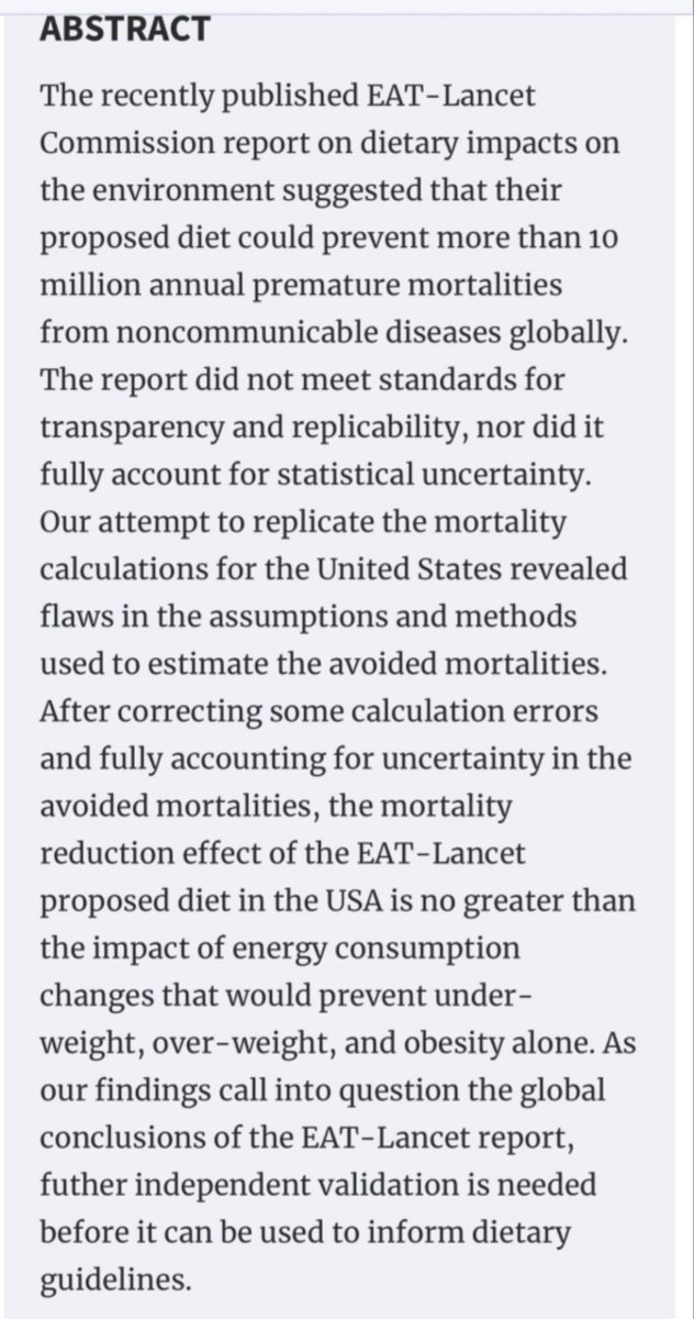gpse7en's tweet photo. @neasa_neasa Ironic you mention EU Policy on #plantbasedcon diets (i.e. planetary health diet), which is actual bunk, i.e. EATLancet junkscience, authored by ideological vegans with absurd conflicts of interest and vested interests! https://t.co/ANW4tCSJ1k