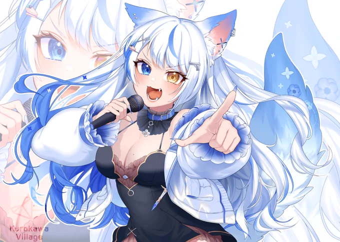 ルルベルさんの「アイドル」歌ってみた動画のイラストを描かせていただきました! 