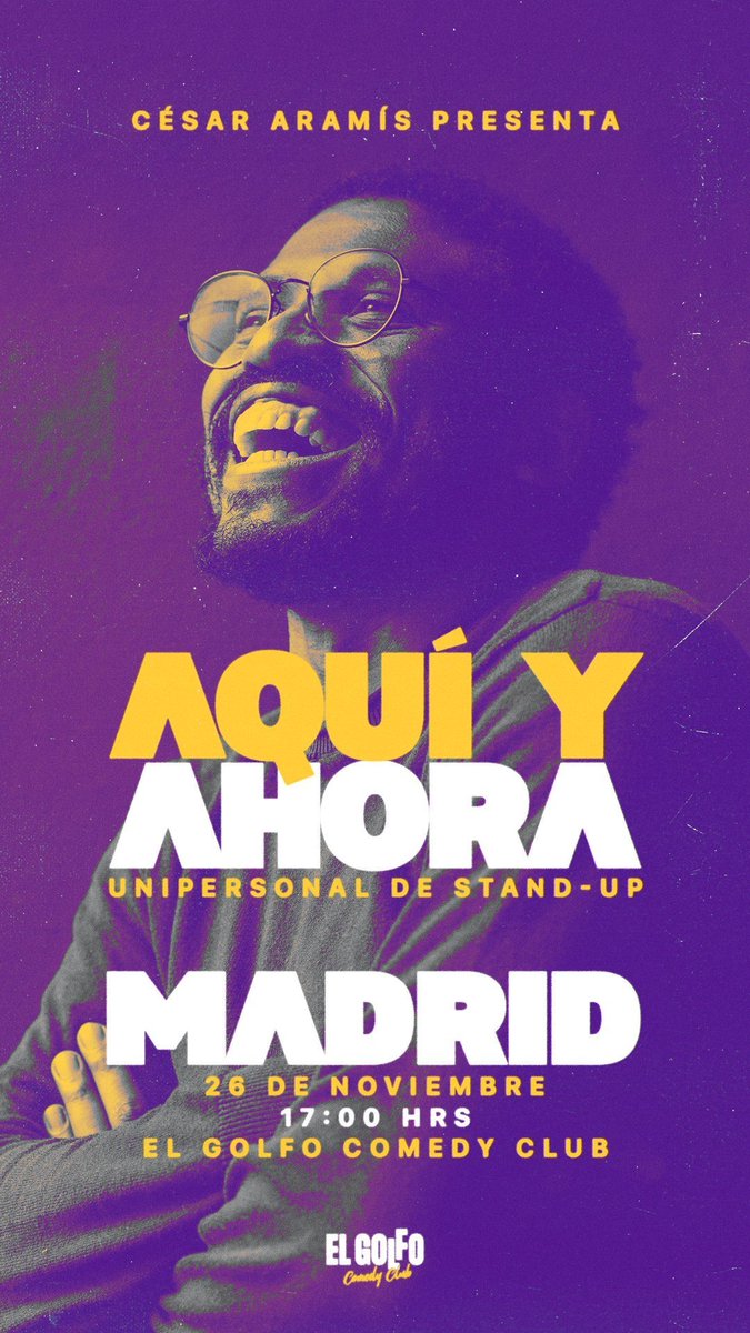 CesarAramis's tweet photo. MADRID. Voy para allá a hacer mi show el 26 de noviembre! (en realidad llego antes, pues, , pero el 26 es nuestra cita). Porfis, si están ahí, vayan. Hagan retuit hasta que llegue a TODOS LOS USUARIOS DE MADRID. Gracias https://t.co/N3EpGgKA0S https://t.co/pQOJNRRzQS