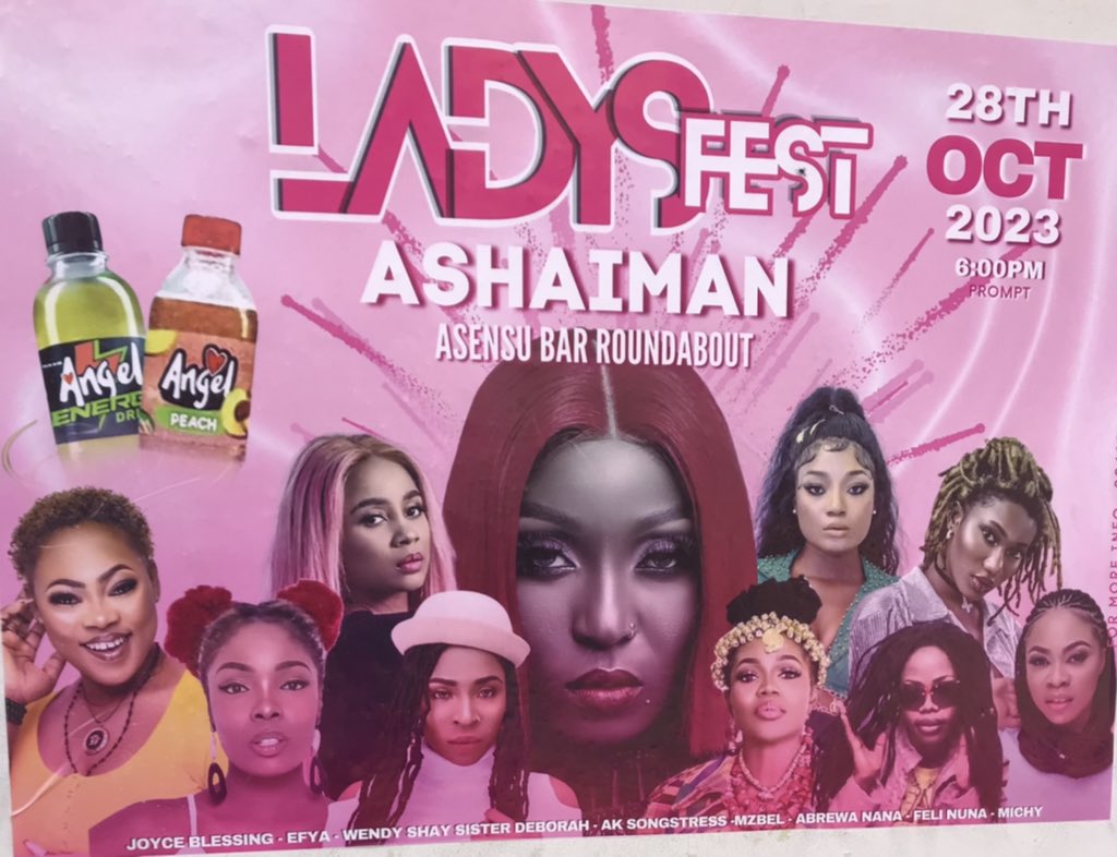 michaelblakka's tweet photo. Can’t wait to see this beautiful divas tonight at @eno_barony #LadyFest xpeciali my very own mermaid 🧜‍♀️ @deborahvanessa7 with the likes of @EFYA_Nokturnal  @FeliNuna Mzbel@wendyshaygh @JoyceBlessingGH @AKSongstress and the beautiful thick @Michygh_diamond. ASHAIMAN Asensu Bar https://t.co/iILQYp776Y