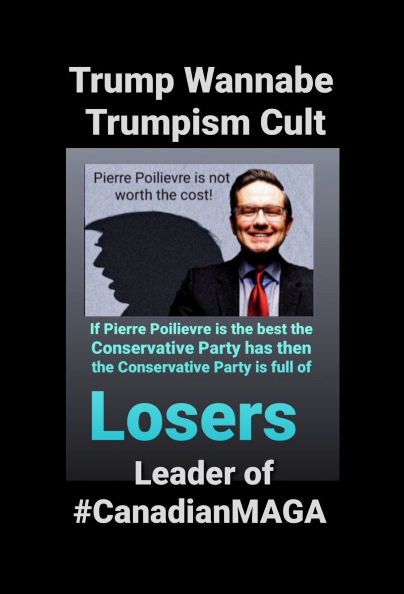 @MarcMillerVM #PierrePoilievre #TrumpWannabe #TrumpismCult #NeverVoteConservative #NeverPoilievre #ConservativePartyIsFullOfLosers #CONservativesAreCorruptToTheCore 
#PierrePoilievreLiesAboutEverything  #PierrePoilievreHasNoSecurityClearances #WhatIsPierrePoilievreHiding ⁉️