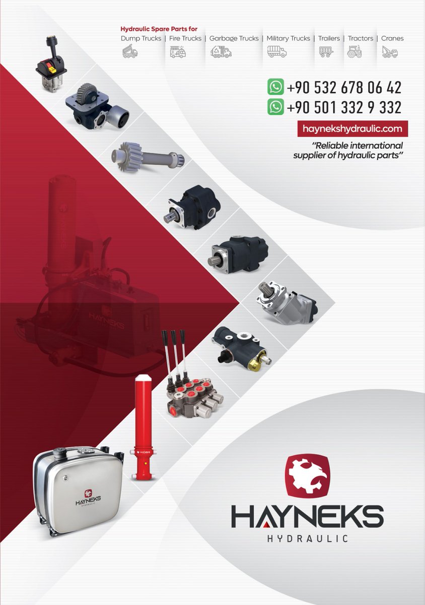 Hydraulic wet-line kit for tipper trucks, carbage compactor, cranes. 
export@hayneks.com Whatsapp-Viber-Telegram +905326780642

#tipper #truck #compactor #crane #oiltank #gearpump #pistonpump #pto