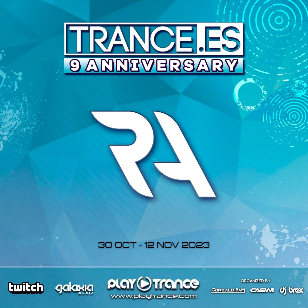 🇪🇸Octavo día del 9º Aniversario de Trance.es.
🇬🇧Eighth day of the 9th Anniversary of Trance.es.

Sonando en directo / Now Playing: <a href="/RickArtMusic/">Rick Art</a> 

Link: twitch.tv/playtrance