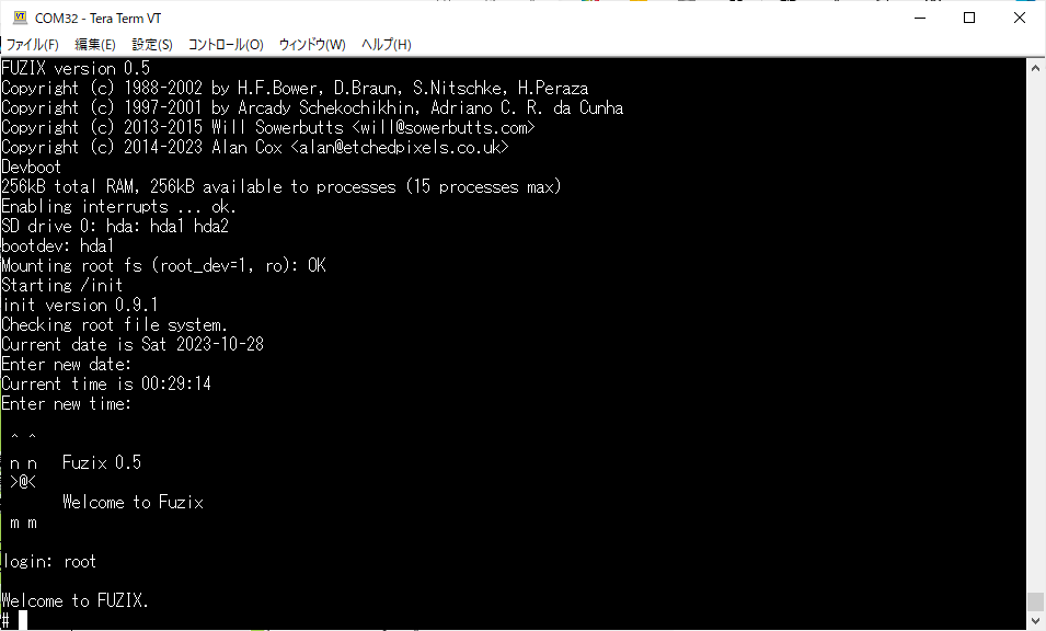 kazueda's tweet image. EK-TM4C129Xの方は、無事起動しました。ネットワークは使えるのだろうか。#fuzix #tm4c129x #openocd