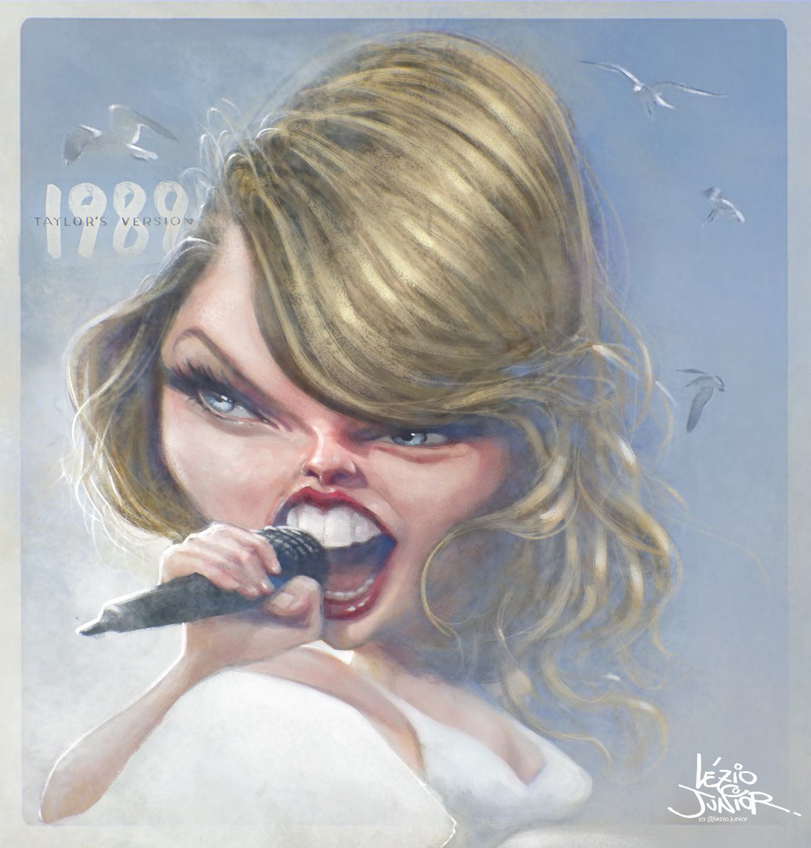 leziojunior's tweet photo. #TaylorSwift lança '1989 (Taylor's Version) @taylorswift13
@taylorswiftbr

#leziojunior #Caricature
#magazine #newspaper https://t.co/HVtYX4zKCi