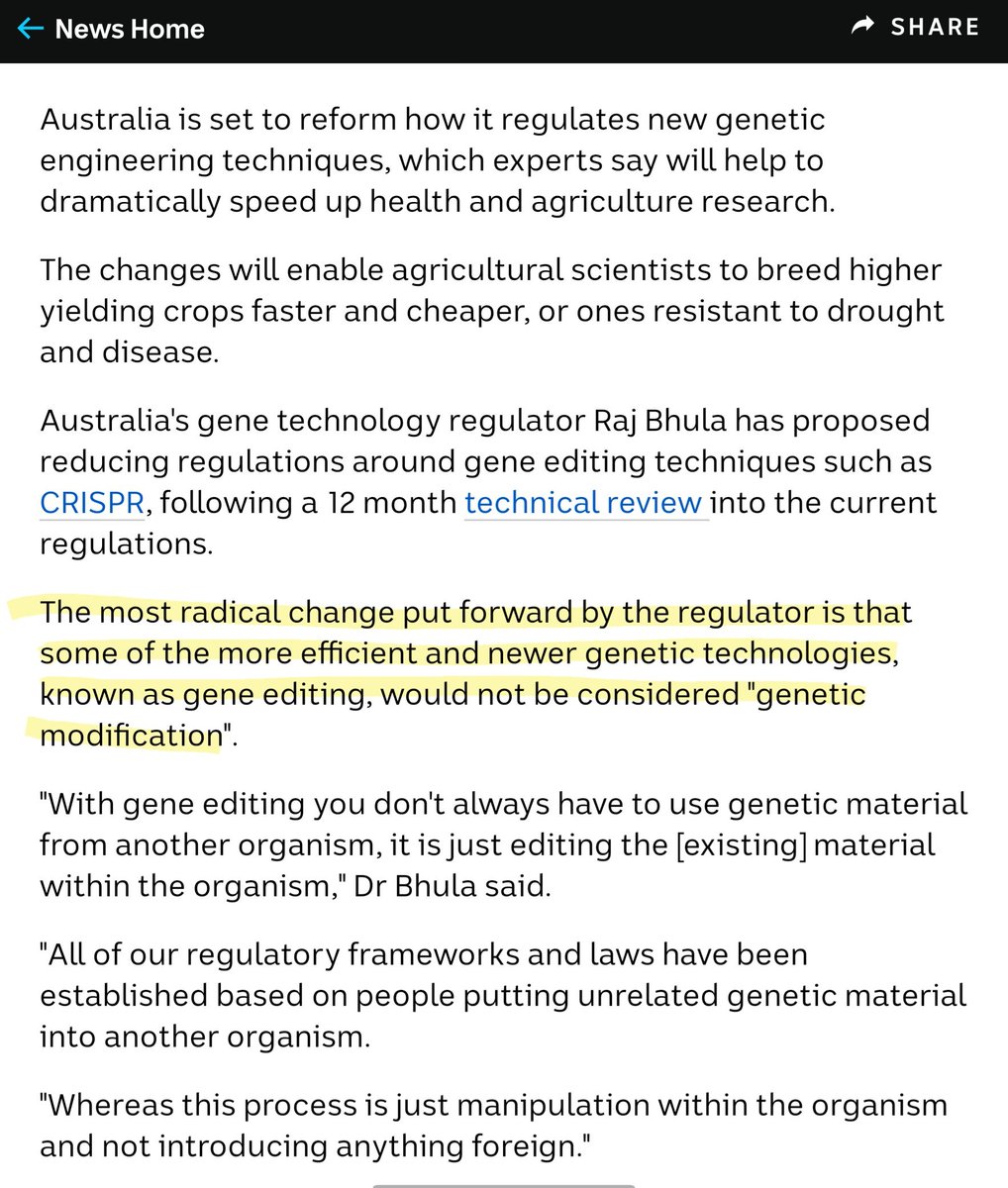WildColonialGal's tweet photo. @Jikkyleaks @SenatorRennick @juliangillespie See this still bothers me🧐
#OGTR loophole?
So was the whole 'gene therapy' Q avoided because govt had relaxed regulations in 2018??
Altho #plasmidgate now destroys the claim of no genie in the vial, to avoid regulatory🚫, definitions matter?
Jan 2018
https://t.co/vooc0WOtYF https://t.co/aMwDXIudHK