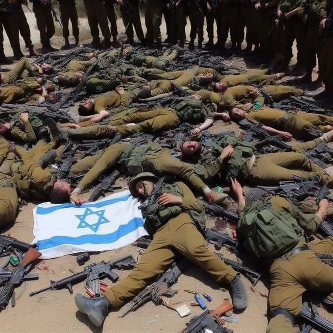 The Terrorist Israeli army is loosing the battle. most of theJewish  terrorist Soldiers are dying in the battle. Sooner its going to win the war to hamas supper fighters IA. We fully support Hamas. ✌️ Allah akbar