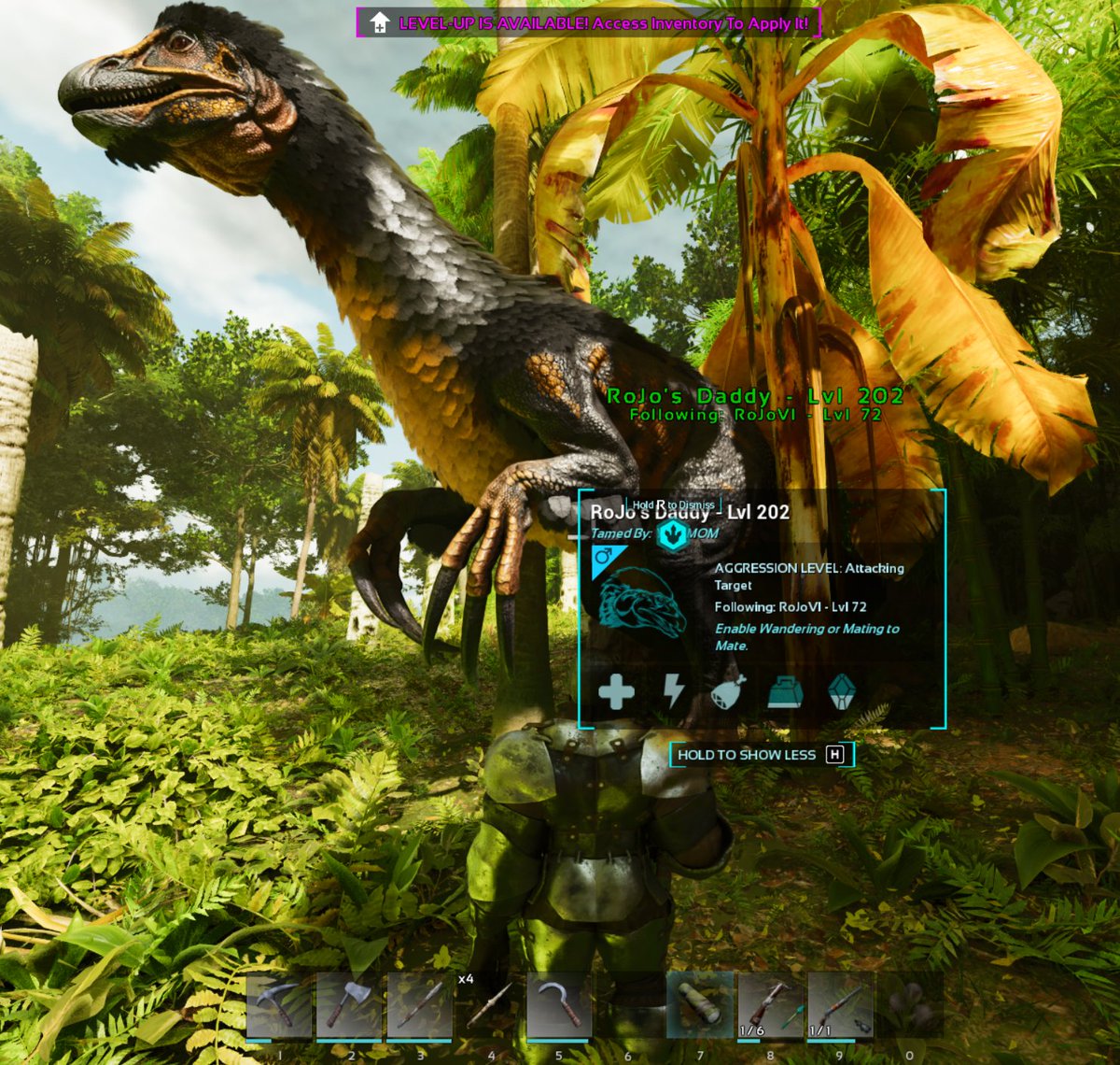 rojovishow's tweet photo. My first successful tame in #ARKAscended 
This bastard is the first to kill me so I made it my pet! LOL https://t.co/FIlKev7rvm