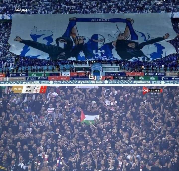 جماهير السعودية عايشين في كوكب تاني بجد.

الحمد لله على نعمة الشرف.