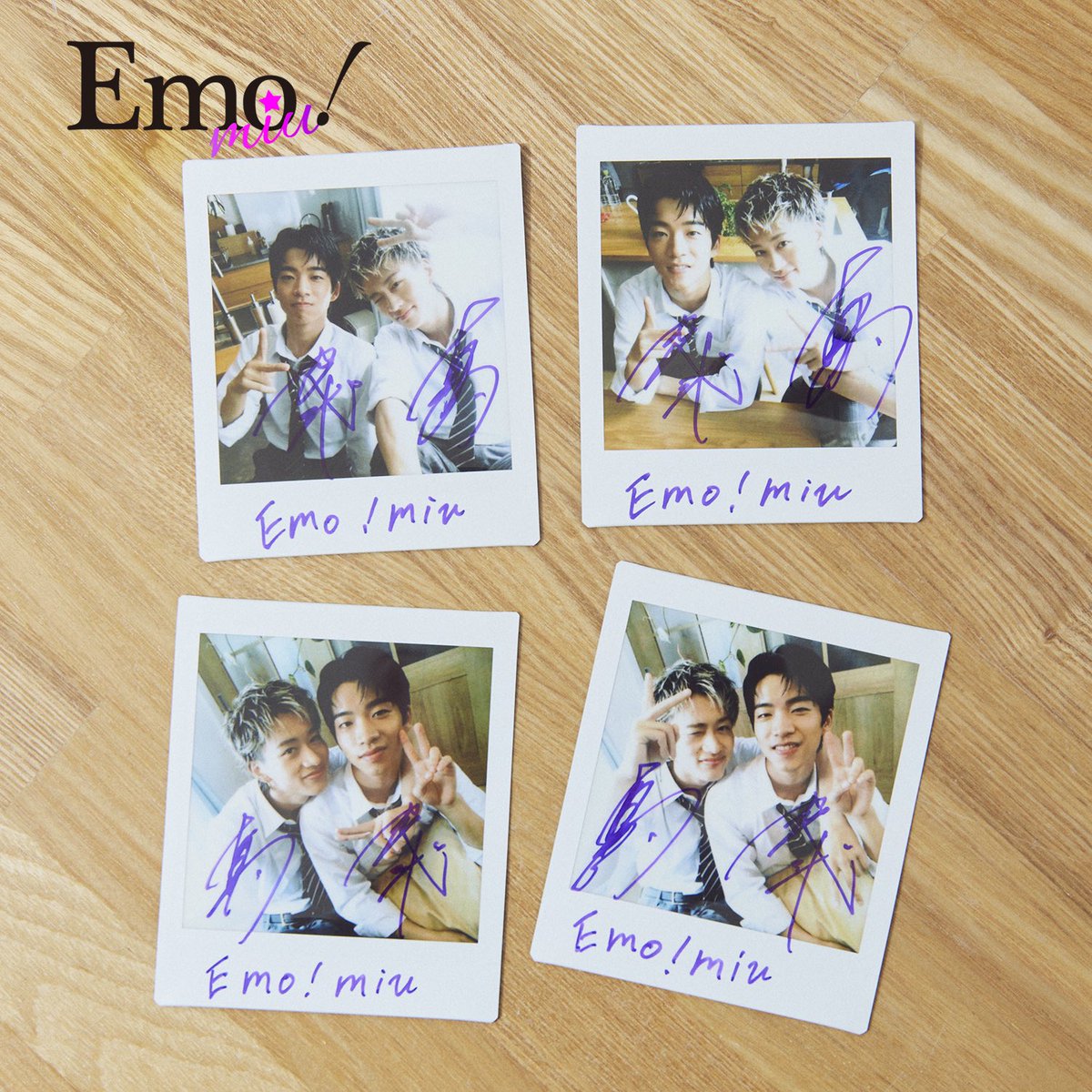 Emo_miu's tweet photo. ＼✨プレゼント✨ ／
#もーりーしゅーと インタビュー記念！直筆サイン入りチェキを【4名様】に💜
@MORRIE_SHOOT_MG 
#森兄弟 #森愁斗 #森英寿
#BUDDiiS #Emomiu

応募方法
①@Emo_miuフォロー
②この投稿と上の投稿をリポスト
〆切/11月7日
 
⏬詳細はこちら
🔗https://t.co/WxbiGXCoVu https://t.co/VO4ZtKRjZ1