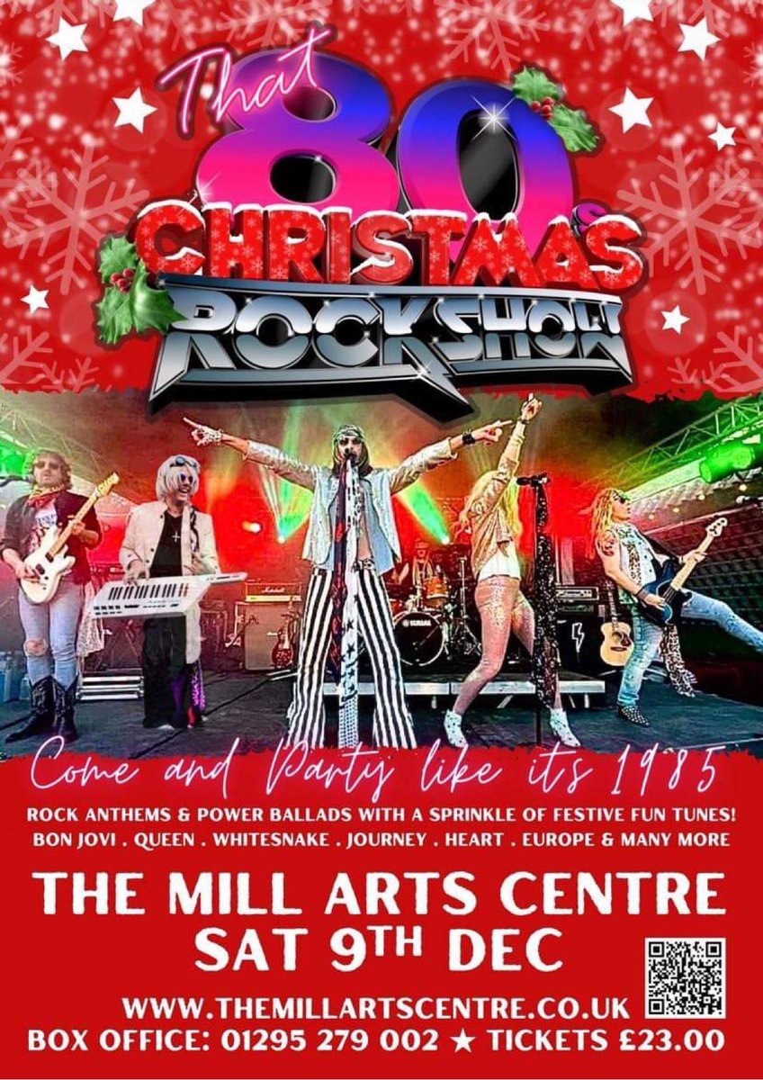 Tickets selling fast for our Christmas show at @TheMillBanbury in Banbury. themillartscentre.co.uk/shows/80s-xmas… Let’s party like it’s Christmas 1987 !