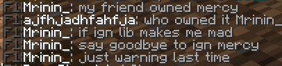 haeden's tweet photo. @Mojang @MojangSupport i was just threatened by a player on minecraft that he will lock my minecraft account and steal it away from me, this player has a realms cape. the server it was on was "https://t.co/JsudM9nLS7" and the account is believed to be stolen/hacked https://t.co/Nxkk7wuTvi