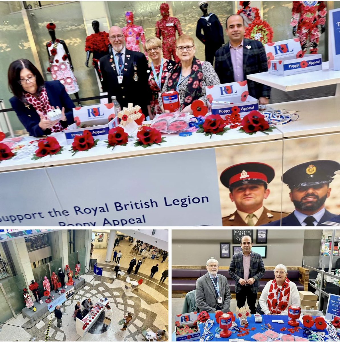 Poppy appeal launch in #LakesideShoppingCentre & stall in Grays #Morrisons. @lakeside_tw @Morrisons @britishlegion