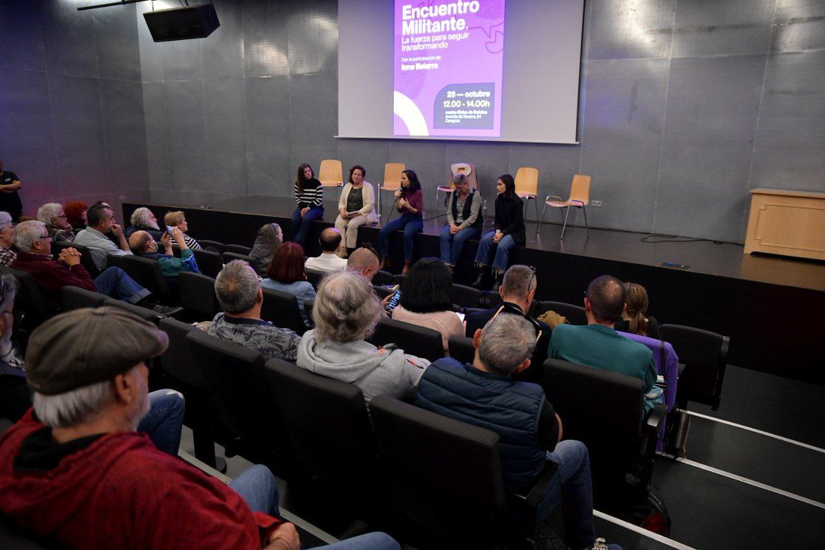 Durante estas últimas semanas hemos recorrido el país para reunirnos con nuestra militancia y debatir la hoja de ruta en esta etapa.

Hoy llegamos a Zaragoza. Muchas gracias a todos/as por venir y por seguir haciendo de Podemos la mejor herramienta para transformar nuestro país.