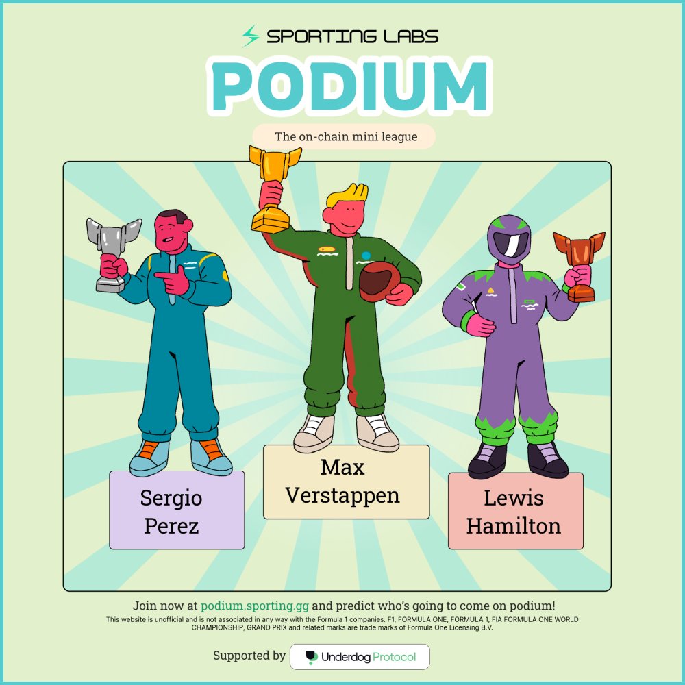 Gm

Its race weekend in Mexico 🏎️💨💨 Our podium predictions ⤵️

🥇 Max Verstappen
🥈 Sergio Perez
🥉 Lewis Hamilton 

play now at podium.sporting.gg