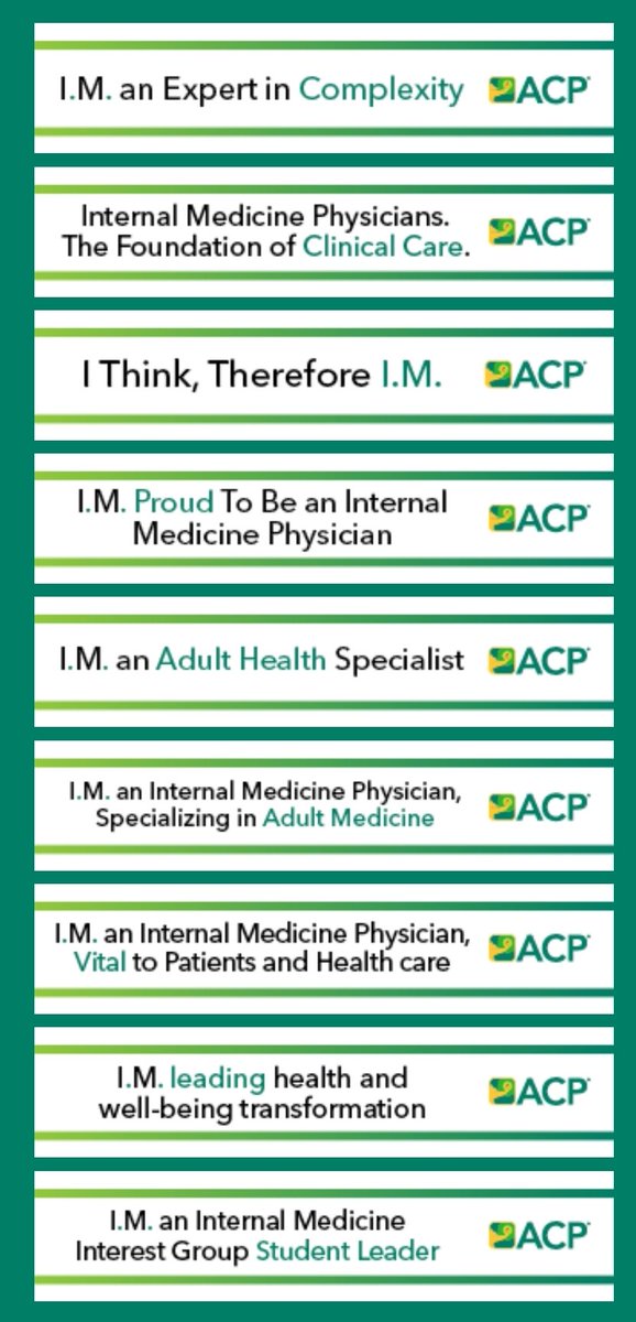 #InternalMedicineDay
#IMPhysician

Hoy 28 de Octubre del 2023  el American College of Physicians celebra el día de la Medicina Interna.

@ACPIMPhysicians