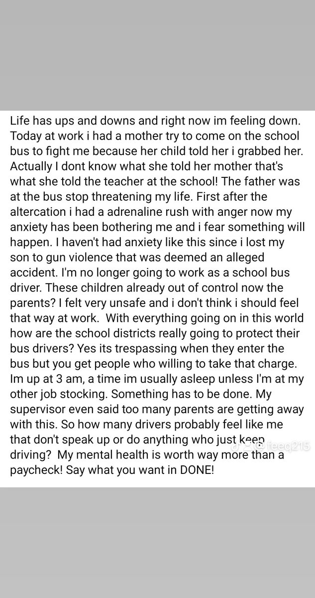 I cannot will not be silent! My anxiety is bothering me thats my mental health so that's NO! #schoolbusdriver #muslimah #anxiety #mentalhealth