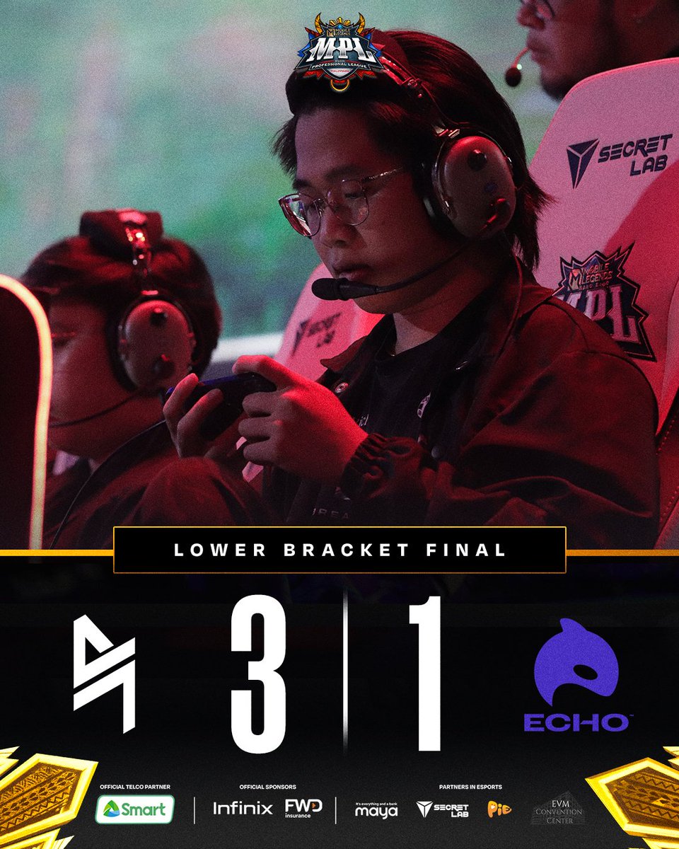 MPLPhilippines's tweet photo. Can't deny what's destined to happen! ✨ It's a win for @BLACKLISTINTL after a thrilling do-or-die match against the reigning #MPLPH champs, ECHO, ending their #MPLPHS12Playoffs journey! 🔥
#LakasNgPinas #MPLPhilippines https://t.co/xzLJ3dVEsR