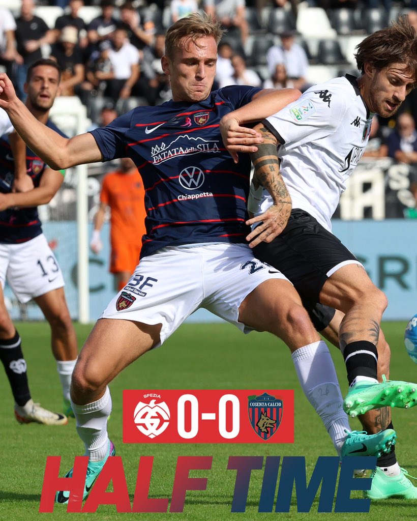CosenzaOfficial's tweet photo. Primo tempo senza reti.
#ForzaLupi #SPECOS https://t.co/rHdTk71ahO