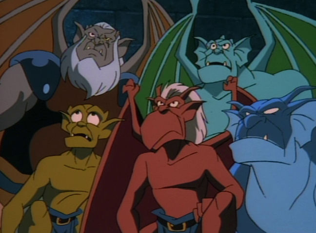 worldsfinest's tweet photo. The Gargoyles episode "Awakening, Part Five" debuted on this day (Oct. 27) in 1994! The five-part series premiere concludes in epic fashion as Goliath and his clan, discovering they've been betrayed again, face-off against Demona, Xanatos and his formidable Steel Clan! #Gargoyles https://t.co/PfRFObEm2n