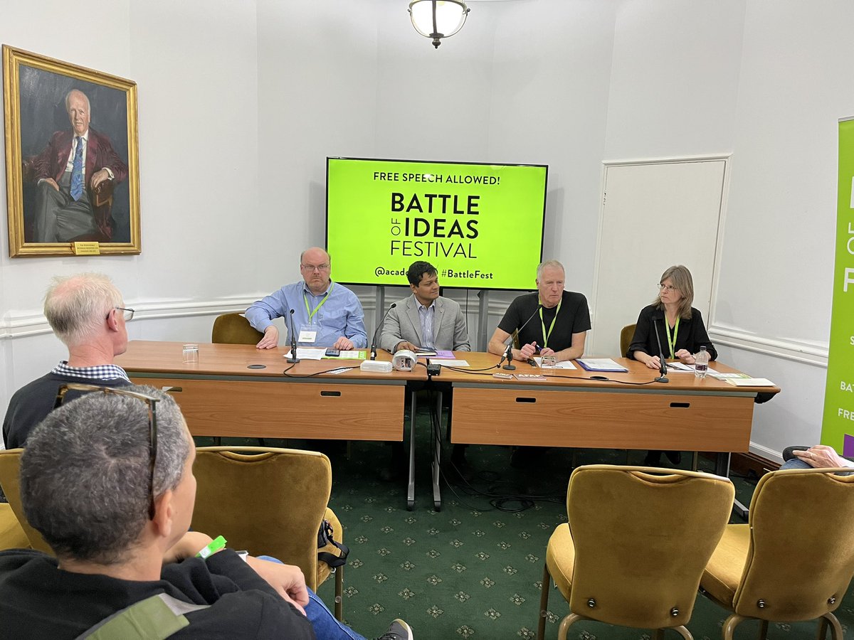 #BattleFest @DenisHayes kicking off @AFAF_freespeech panel: L to R: @ianpacemain  @CityUniAFAF @ObhishekSaha @AFAF_QMUL (both also @lucaf_london ) @DenisHayes @ruth_miesch  @DerbyUniAFAF