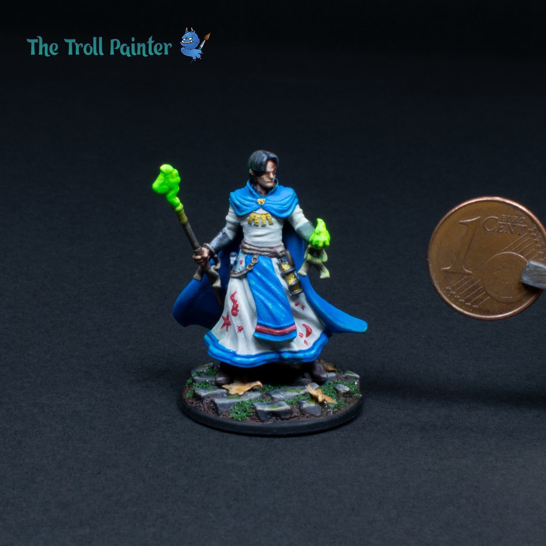 troll_painter's tweet photo. Last #miniature for the infamous #warhammerfantasyroleplay party, the #celestialwizard 

Mini by @MammothMinis 

This one was a blast to paint! 💥 

#thetrollpainter 

#miniaturepainting #3dprint #wizard #dnd #rpg #warhammerfantasy #cubicle7 #warhammer #theoldworld #mordheim https://t.co/ib6YJQBw85