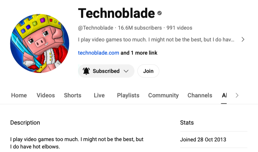 technotwtnews's tweet photo. 10 years of Technoblade :) https://t.co/EoXRsJysiR