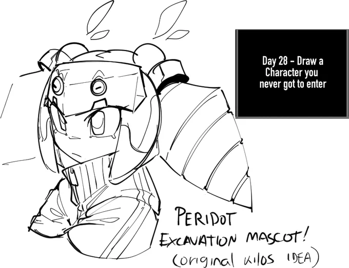 [#OCTtober] Peridot, the Retired Excavation Robot, My original contestant idea for kilos point 