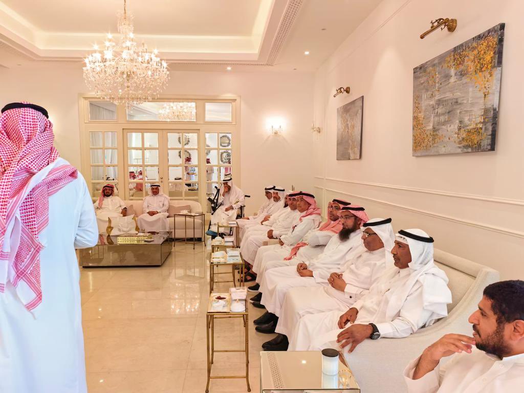 وذلك في منزل رئيس المجلس الاستشاري المهندس محمد بن خالد الدبل بحضور اعضاء المجلس وبعض اهالي مدينة الجفر .
