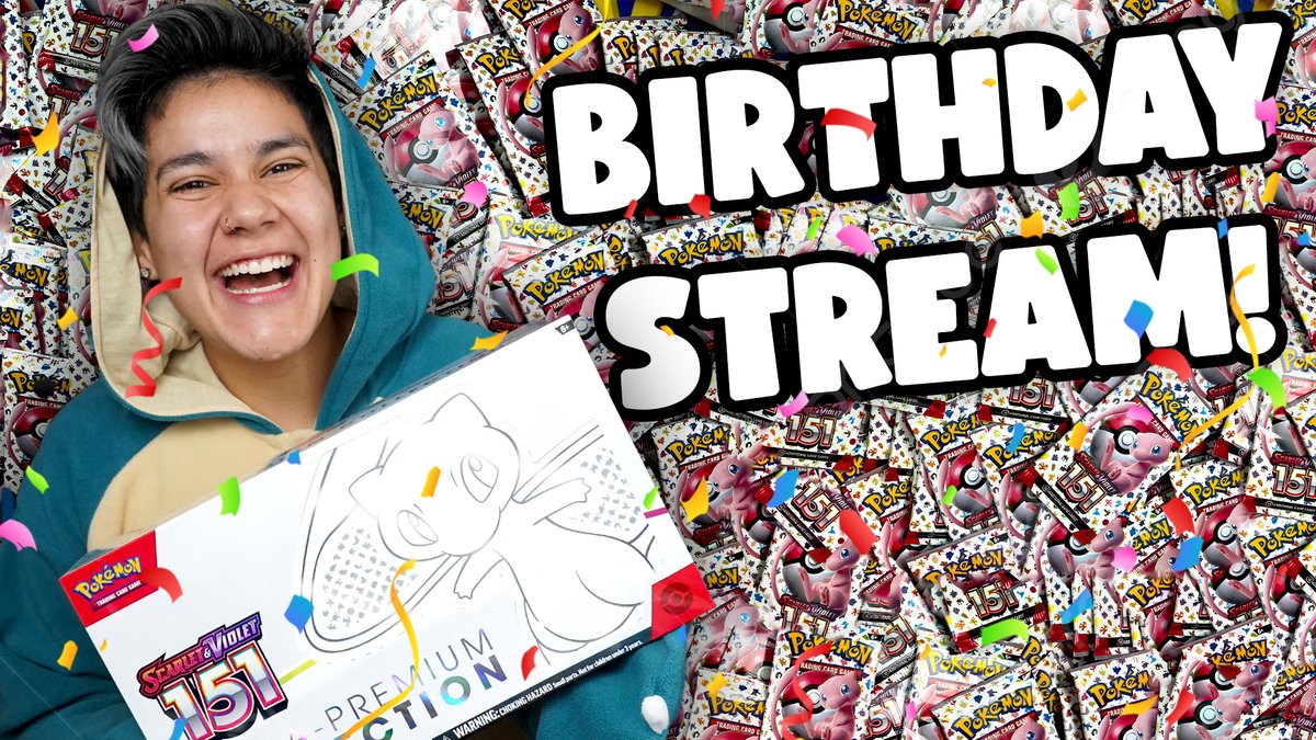 Super Duper Birthday Live Stream! Going live in an hour, come hang 🤗 youtube.com/live/8wNDb_qJZ…